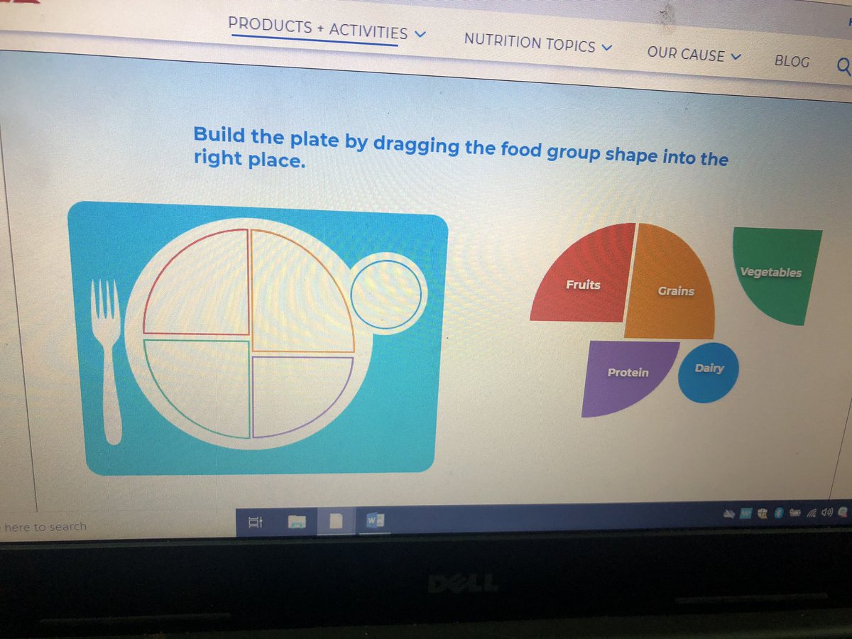 Today in <a href="/EVS_YRDSB/">EVS</a> health, we designed our own healthy food plates when learning about nutrition