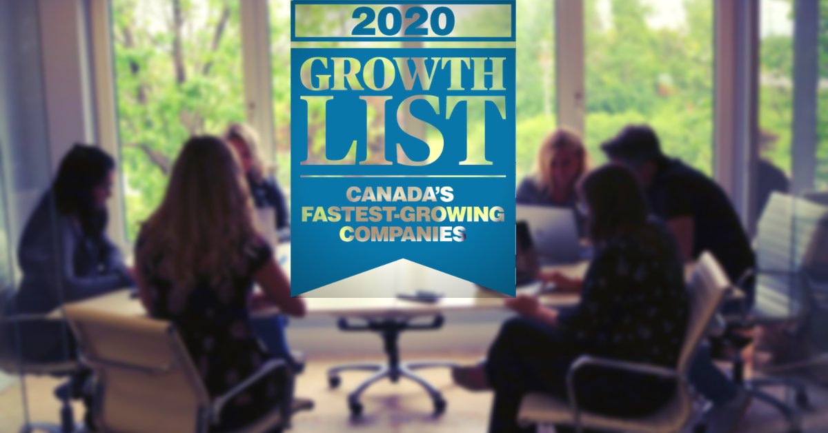 2020 has been unlike any other year,  but together with our clients &amp; our team we have faced the ups &amp; downs that this pandemic has thrown at us all. Today we are incredibly honoured to be ranked 169 amongst Canada's Fastest-Growing Companies. #GrowthList