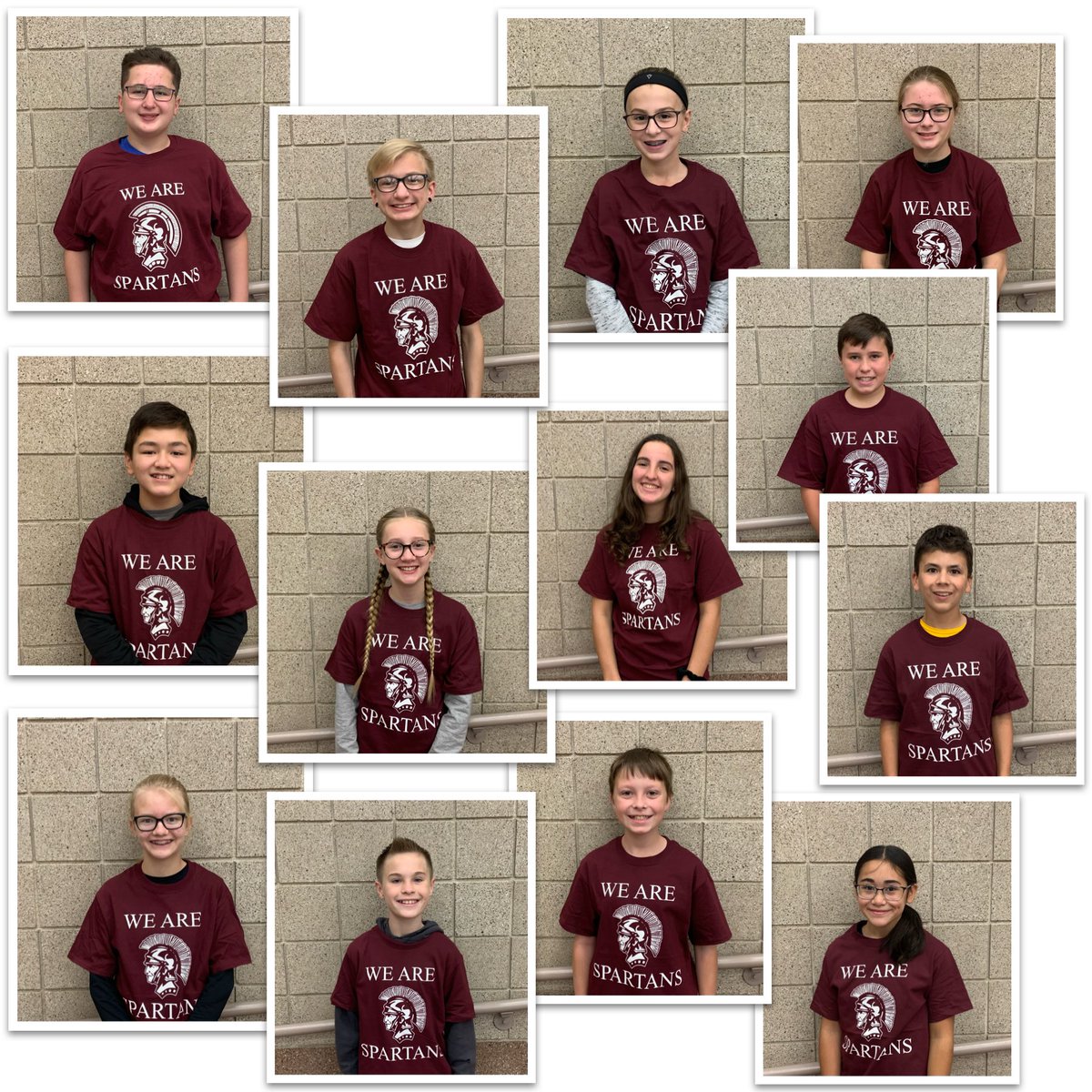 joelschleicher's tweet photo. Introducing our @southms_gf October Students of Honor, recognized by their teachers for modeling what the “Spartan Code of Honor” is all about; Respect Self, Respect Others, Respect School. I am so proud of these @southms_gf students! 😀 https://t.co/Z8sSPvXEhz