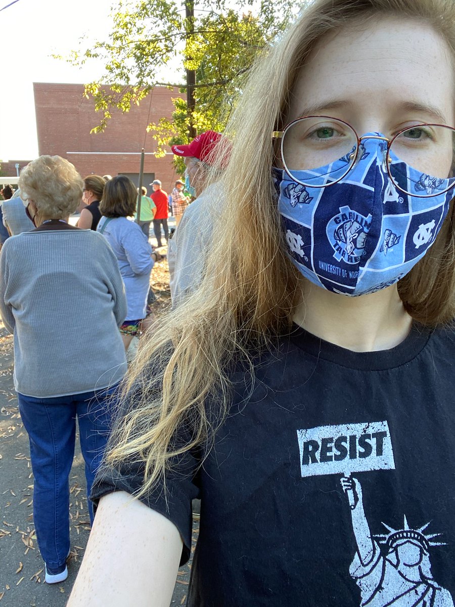 DisabilityRtsNC's tweet photo. Our Education team has an early voter, too! ๐โค
Find your voting site (you can register to vote ON-SITE): https://t.co/7Hap6p0zGC
#AccessTheVoteNC #CripTheVote #WeVote2 https://t.co/dzHfUY0F3f