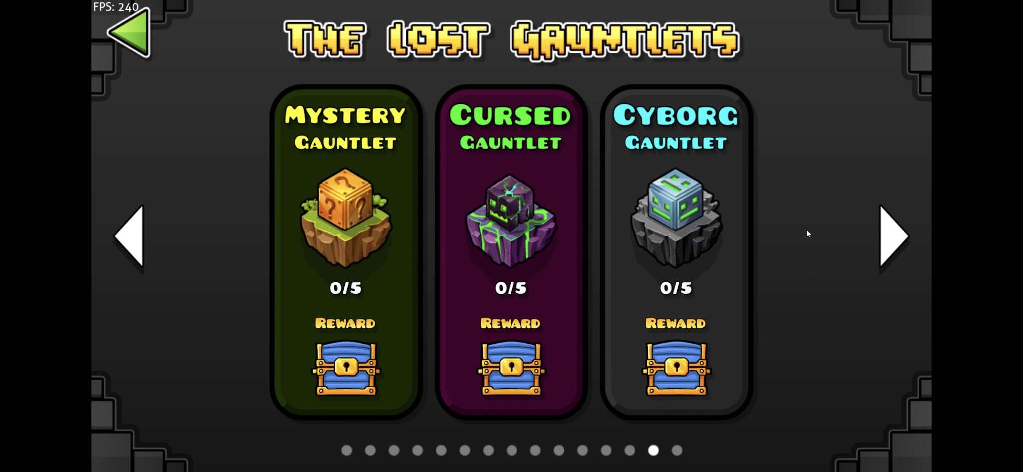 30 Geometry Dash 2.2 Gauntlets Leaked By RobTop