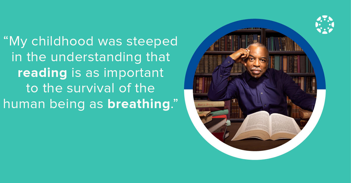 Canvas_by_Inst's tweet image. &quot;...reading is as important to the survival of the human being as breathing...&quot; - @levarburton

#canvascon #canvascon2020