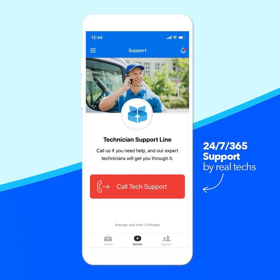 We know as an HVAC tech you're constantly learning and facing new challenges. The Bluon App lets you get help from veteran HVAC techs 24/7/365. Whether you're retrofitting a unit to Bluon or troubleshooting during a typical service call, we can help.