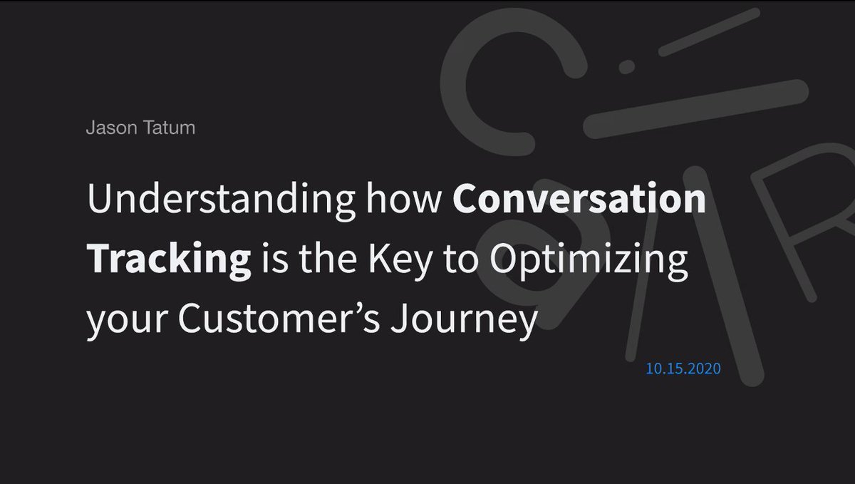 tenacityio's tweet image. Understanding how Conversation Tracking is the Key to Optimizing your Customer’s Journey - @jasonjtatum @callrail @anvilinsights #DataOverInstinct