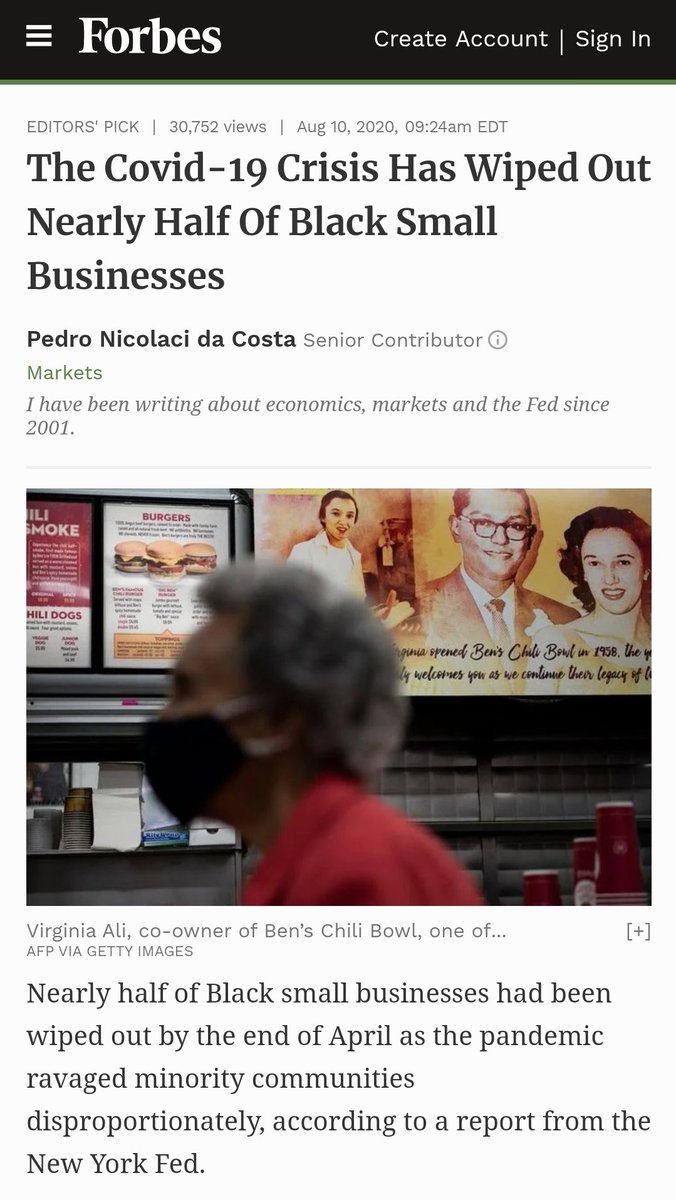 Breaking down Trump& #39;s   #PlatinumPlan promises: 3 million new jobs for the Black community does NOT rectify the 13% unemployment when accounting for labor force growth. 500k new Black biz best case results in net 60K new biz due to 440K (41%) of Black businesses lost under Trump.