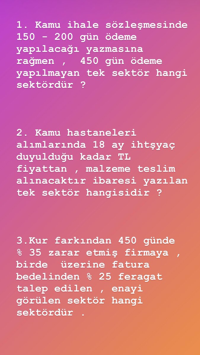 Nasıl büyük sektörmüşüz ki ,  tüm bizi batırma çabalarına rağmen ,halen dimdik ayakta kalmışız . 

Bu zulme karşı ayakta kalan #tıbbicihaz sektörünü ayakta 👏👏👏#tıbbicihazcumartesiankarada olacak . Zulme uğrayan  herkesi , hak mücadelesine bekliyoruz .