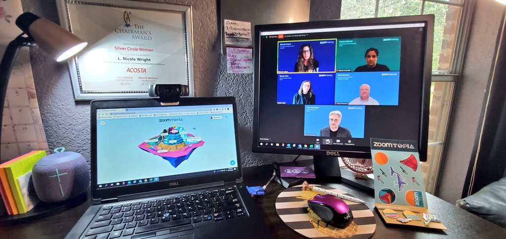 SavvyMrsWright's tweet photo. Super exciting to see @AcostaSales Chief Information Officer, Sharon Hart, speaking at a #Zoomtopia on a panel about The Future of the Workplace. What's Next? @zoom_us #ourATeam https://t.co/4PYD9q0dzr