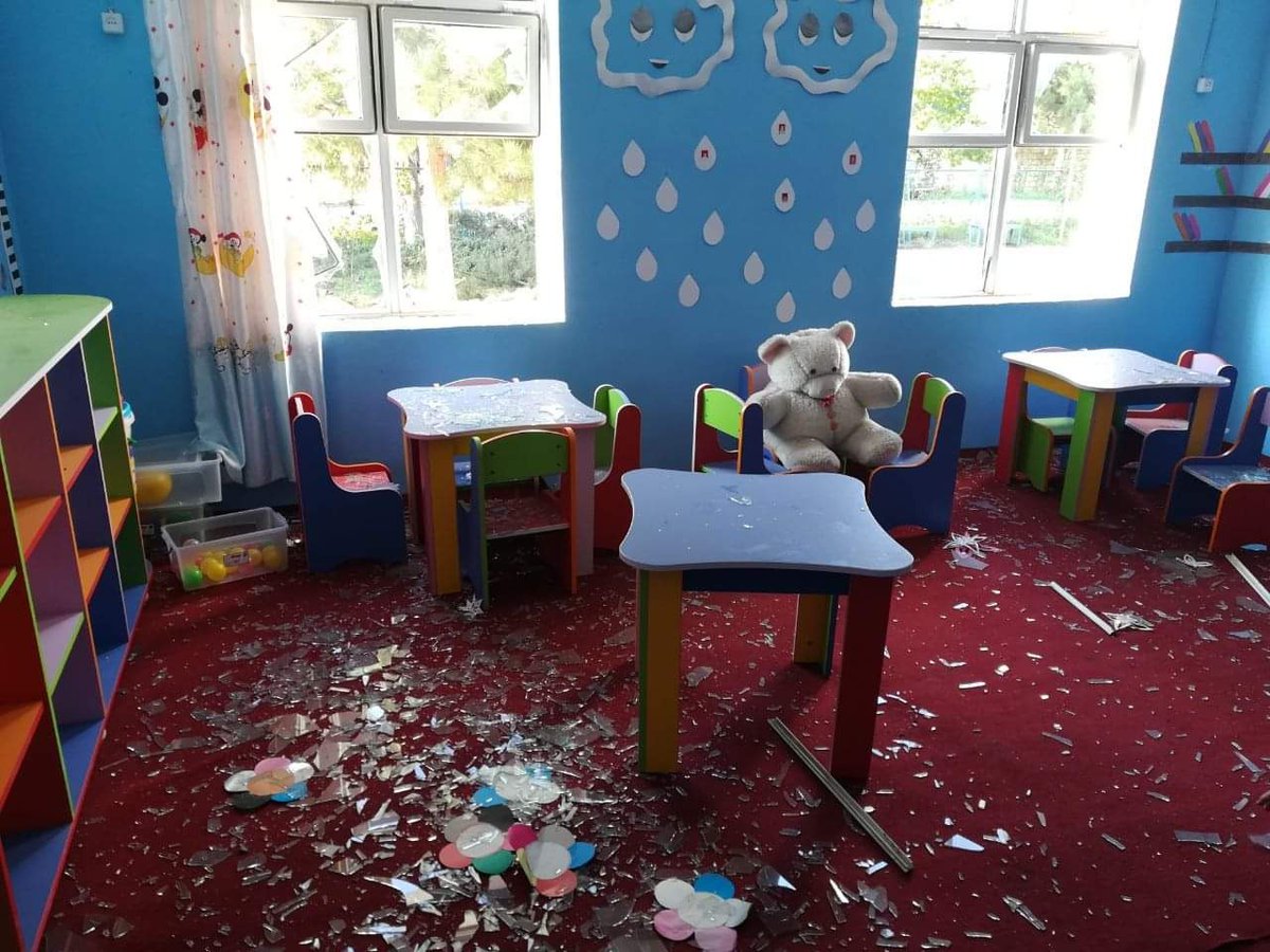 Operativ_MM's tweet photo. Stay strong #Tartar! #Armenianarmy  bombing civils. Photos from kindergarden and school #StopArmenianAggression #TartarCity #OpenYourEyes #StopArmenianTerrorism  #DontBelieveArmenia https://t.co/DWhd3UdBTr