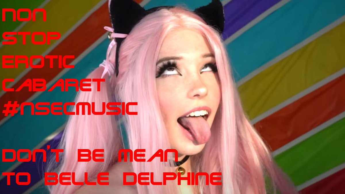 Belle Delphine Artwork with her tongue Poster