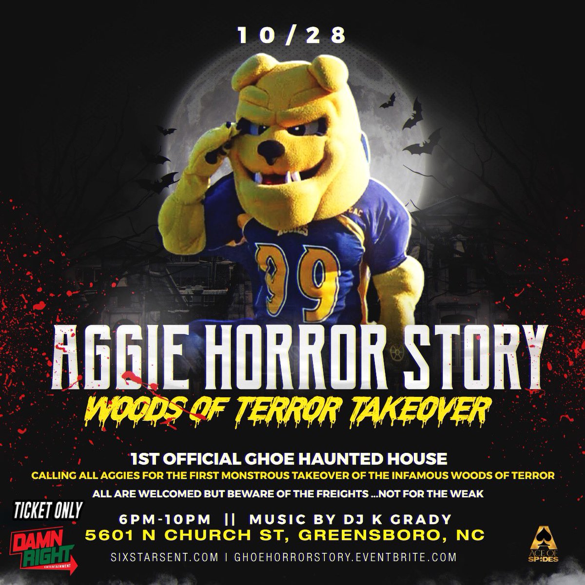 hbcutour_'s tweet photo. GHOE Halloween Week⚡️

#1 Event Planners Provide the largest Halloween Event in NC 

GHOE HORROR STORY 🚨

• Vendors🌆
• Haunted House🎃
• Woods Of Terror Trail🧟‍♂️
• Scary Photo Booth📸

LETS START IT OFF RIGHT ON 10/28 ⭐️

Tickets: https://t.co/aohTd7qlIp

#NCAT #UNCG #WSSU https://t.co/RDBofe5DHL