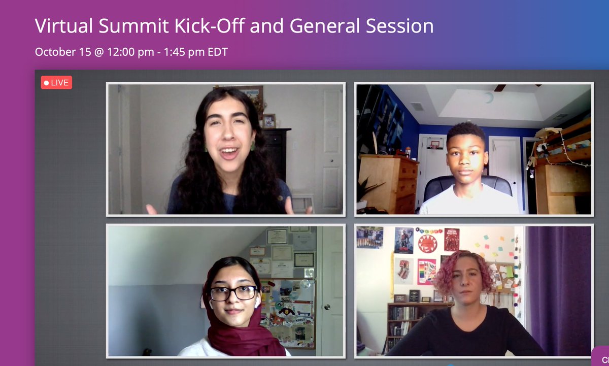 BeyondDiff's tweet image. Incredible Youth Leaders! 
*Asalah Youssef, Photographer &amp;amp; Advocate for Sustainability, Well-Being, &amp;amp; Social Entrepreneurship 
*Rashad Evans, 8th Grade Honors Student  
*Samia Zia, HS Senior, nXu Fellowship #2020SELExchange *Chiqui Diaz, HS Sophomore &amp;amp; Youth Activist @BeyondDiff