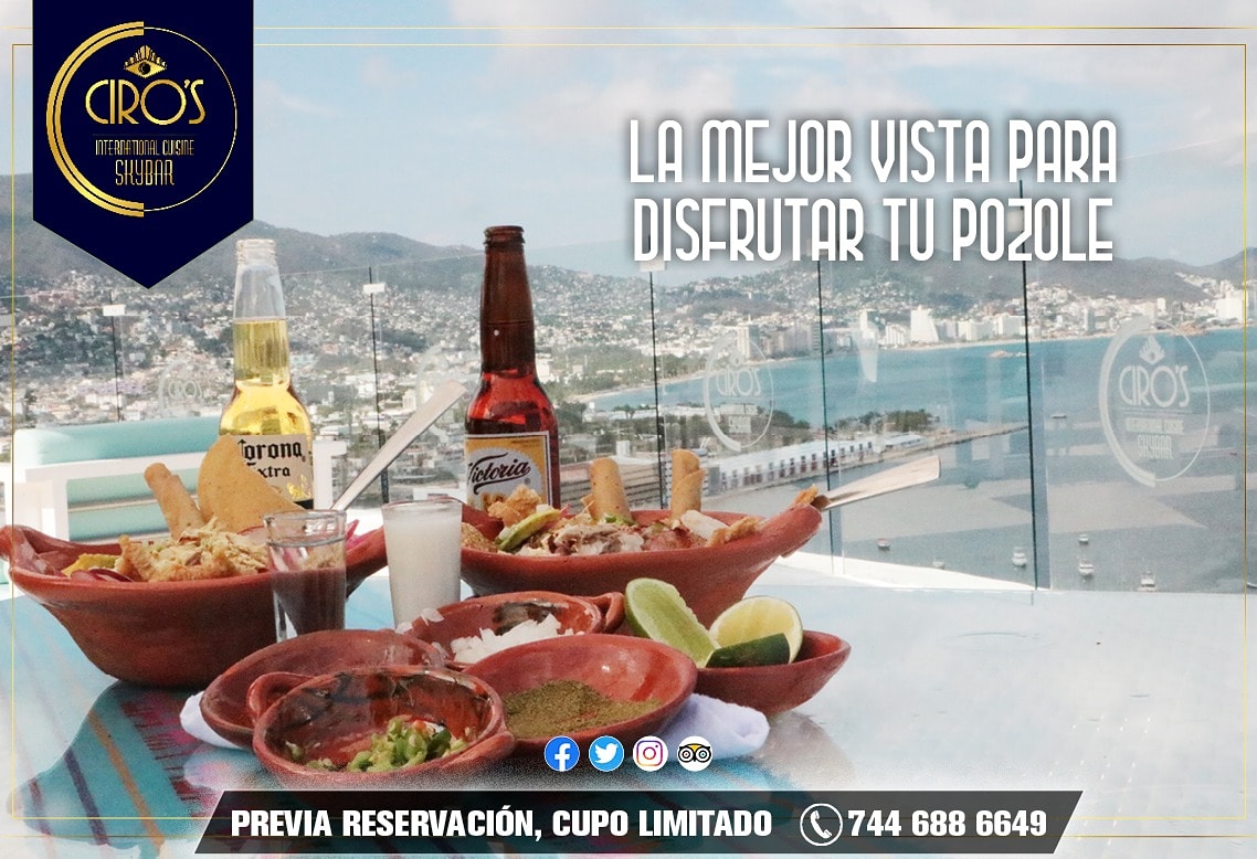 CirosSky's tweet photo. Es #JuevesPozolero y  #lamejorterraza en Ciro's Sky Bar ¡¡¡¡lo sabe!!!!

A disfrutar el rico #Pozole 😋

#AcapulcoTradicional
#VisitaAcapulco
#Acapulco https://t.co/nqvCgIHEth