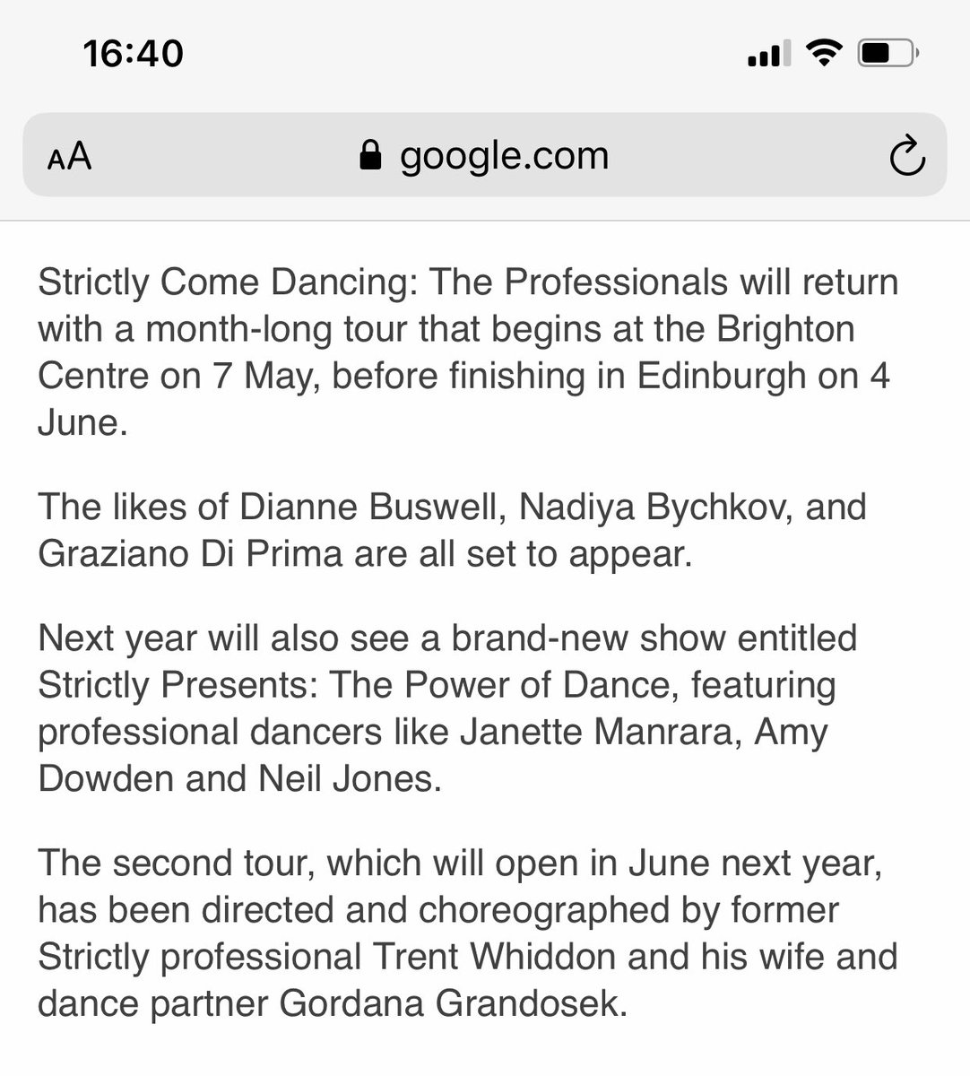 Super excited to create another magical show with my ultra talented hubby @trentwhiddon for <a href="/bbcstrictly/">BBC Strictly ✨</a> #THEPOWEROFDANCE , the love story between dancer and dance❤️ coming in June #philmcintyreentertainments <a href="/McIntyre_Ents/">Phil McIntyre Entertainments</a>