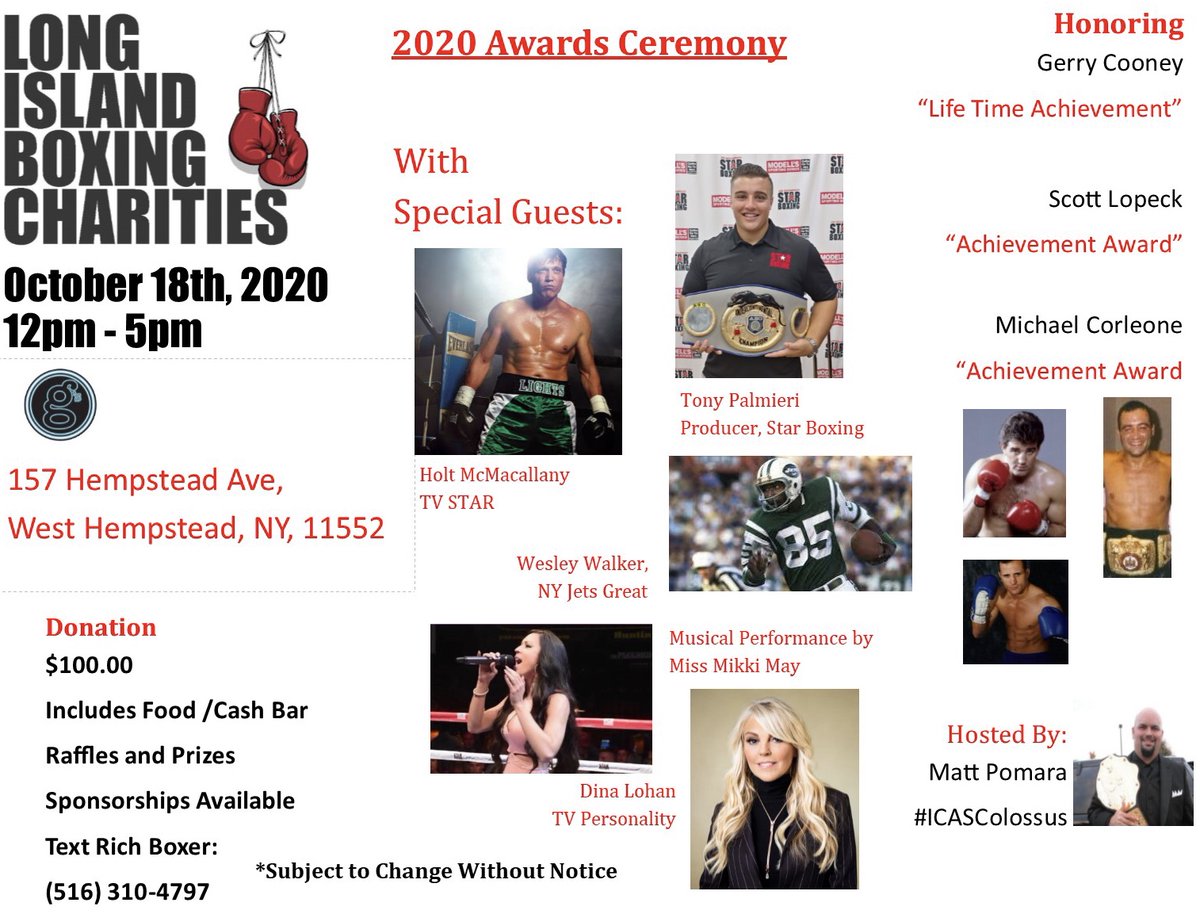 PauloCoreIntern's tweet photo. Another reminder that the #charity #boxing event featuring many special guests is on October 18th! 🥊🥊 
Hosted by @pomara_matt 
@StarBoxing https://t.co/J461vr47rT