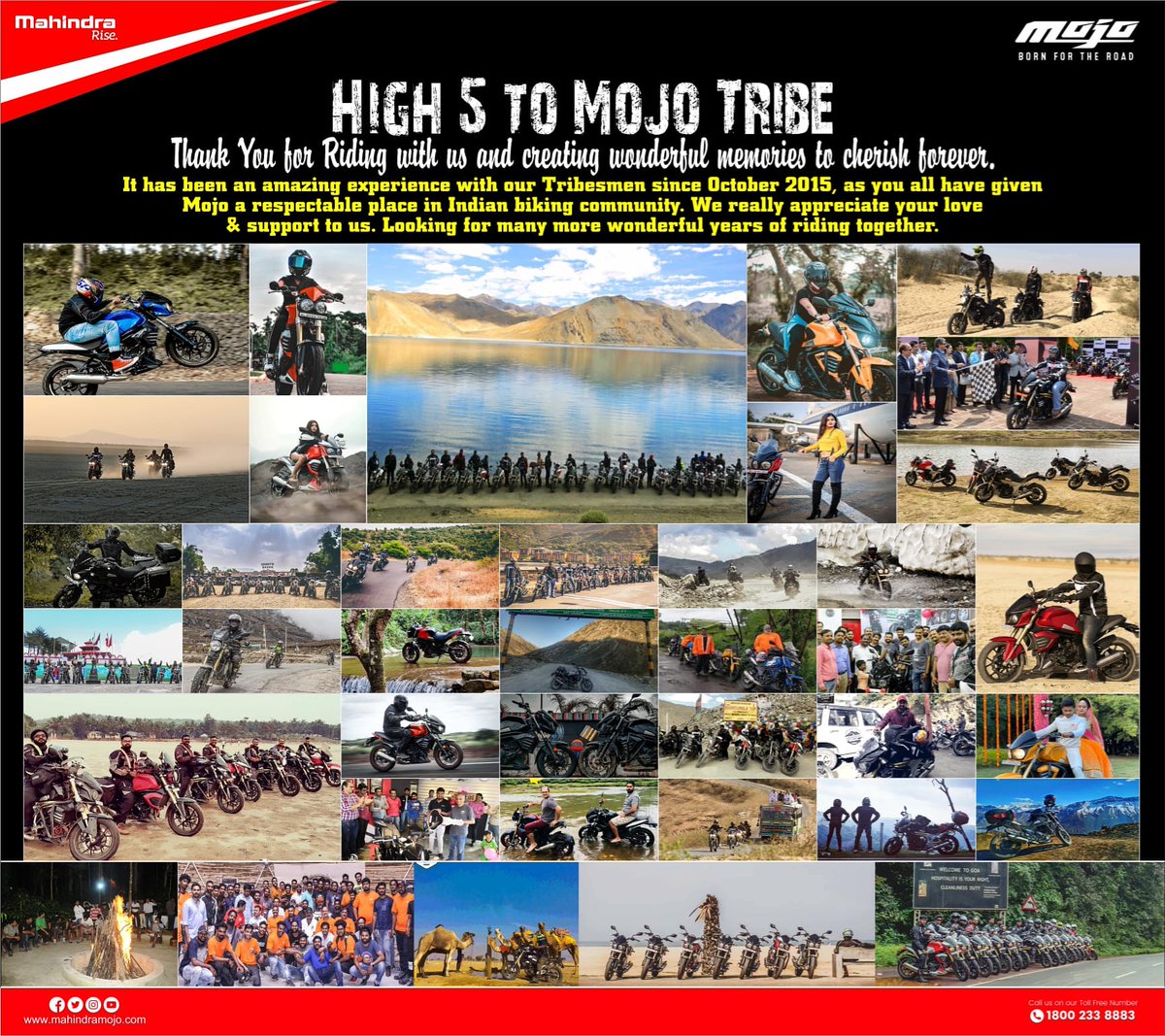 MahindraMojo_'s tweet photo. High 5 Tribesmen 🙌
#5YearsOfBrotherhood #MojoTribe #BornForTheRoad #Community #MahindraMojo #UltimateTouringMachine #AllTerrainMotorcycle #MOreJOy #MOreJOurney #MOJO https://t.co/jEFUZoJzvf