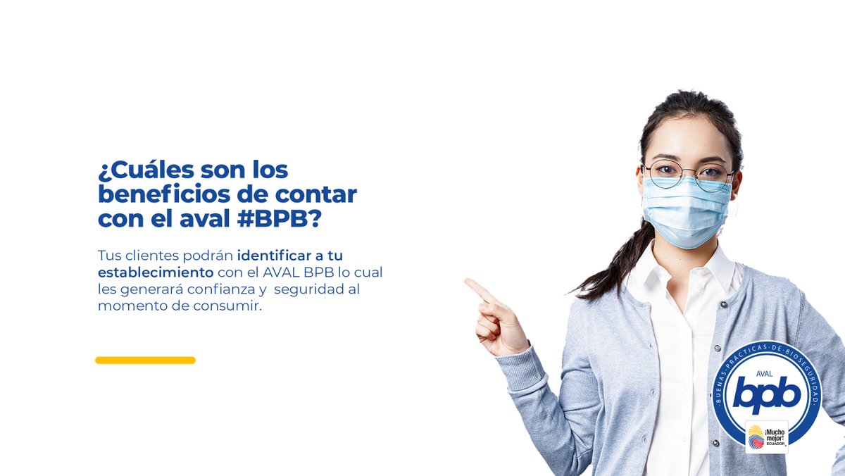 Ecuador_calidad's tweet photo. ¡Tener tus #buenasprácticas de #bioseguridad #validadas definitivamente marcará la diferencia en la percepción de tus consumidores hacia tu establecimiento ✅💪! https://t.co/fRut0hdi5M