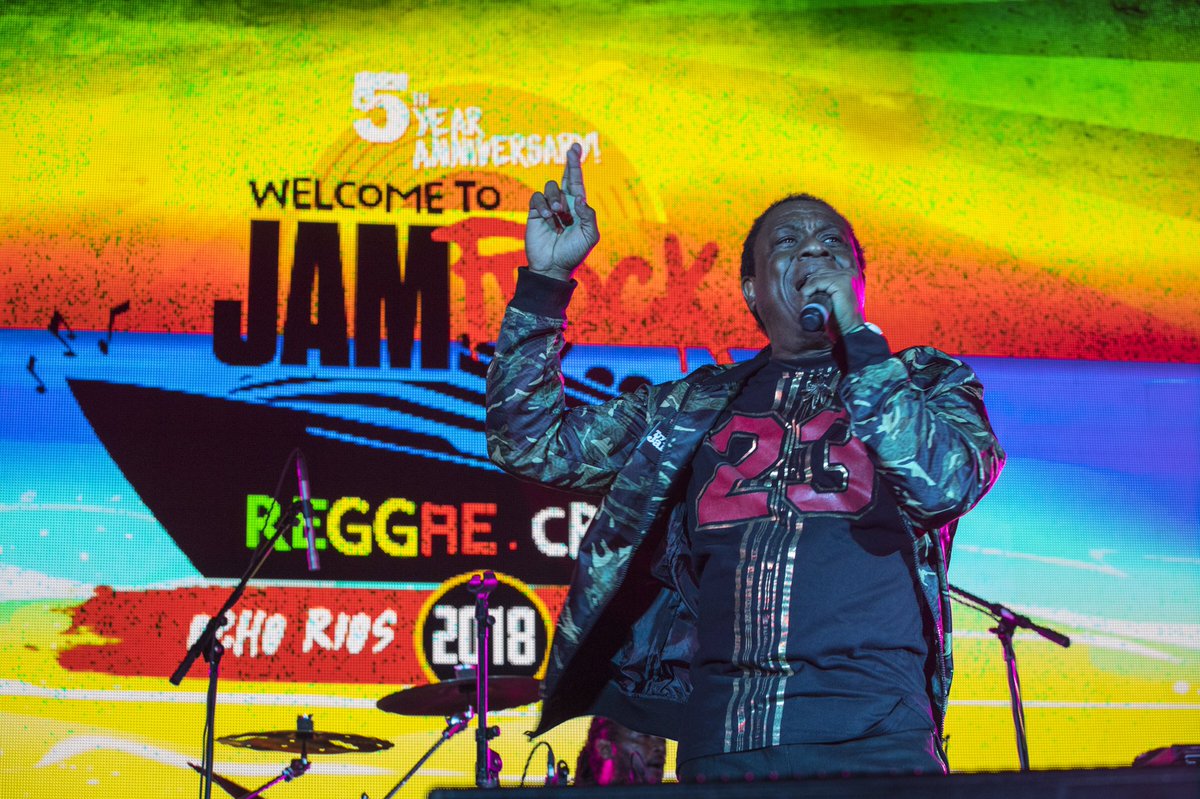 wtjrc's tweet photo. #tbt #Jamrock2018 rockin' the boat on Night 1 with reggae ambassadors @ThirdWorldBand!!! ❤️💛💚⁣
⁣
📸 #WollenbergPhoto / @iMTiZZyTOkYO ⁣
#ThirdWorldBand #LovingYouIsEasy #MoreWorkToBeDone #WelcomeToJamrock #Reggae #Cruise #ReggaeMusic #ReggaeAmbassadors #Throwback  #WTJRC https://t.co/ImXddGcB1a