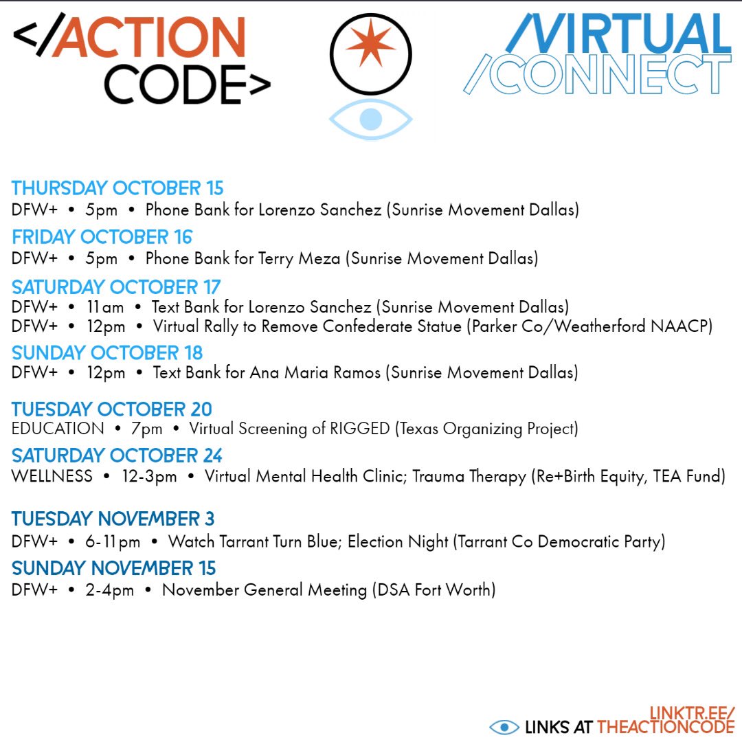 theactioncode's tweet image. DFW- Updated 10/15