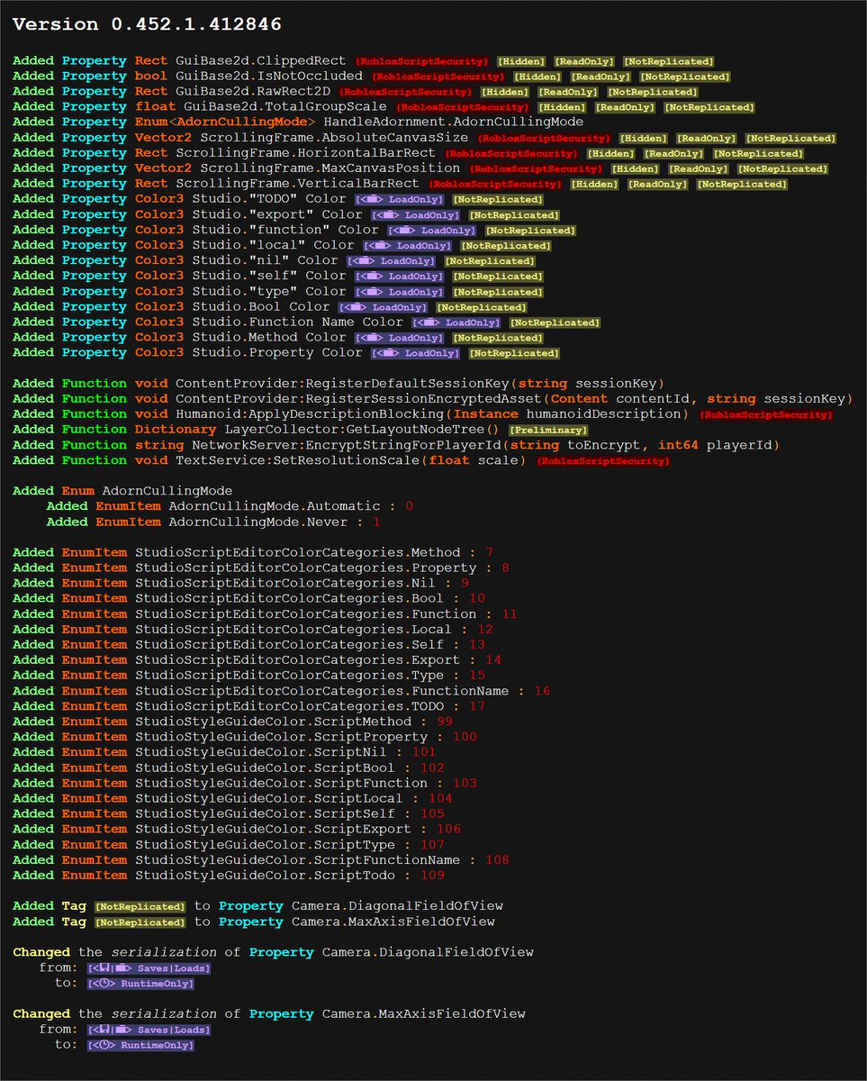 Max ツ Blm On Twitter Today S Api Changes For Roblox V452 Roblox Robloxdev Https T Co Qf6gqhhyz0 - roblox api instance.new