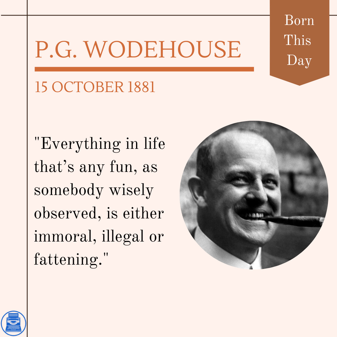 reworkedit's tweet photo. P.G. Wodehouse was an English-born comic novelist, short-story writer, lyricist, &amp; playwright, best known as the creator of Jeeves, the supreme “gentleman’s gentleman.”

#rework #reworkedit #reworkediting #bornthisday #pgwodehouse #happybirthday #englishauthors #editingservices https://t.co/BtDzHQQSC2
