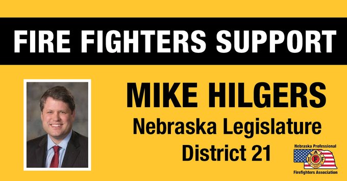 #YourNebraskaFFs endorse Senator Mike Hilgers for District 21 of the Nebraska Legislature. #NebraskaPFFA #SaferNebraska @IAFFNewsDesk @iaffdist2 @mikehilgers @JournalStarNews @OWHnews @1011_News @Channel8ABC