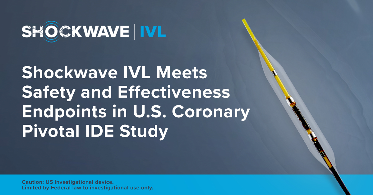 ShockwaveIVL's tweet photo. The long-awaited pivotal coronary #ShockwaveIVL data is out. Read the #DISRUPTCAD3 results in the @JACCJournals publication for EU audiences & the #ShockwaveIVL press release today: https://t.co/Rpk1APu0GL
ISI https://t.co/6iJT7Nz3Qi #TCTConnect #TCT2020 #CardioTwitter https://t.co/o6FgYdJ16t