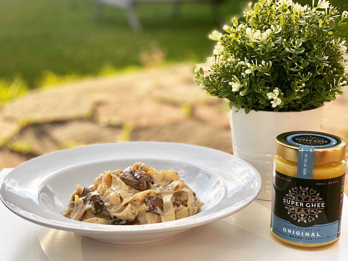 TheSuperGhee's tweet photo. Delicious and creamy Garlic Mushroom Pasta made with Original Super Ghee!
For the recipe, head to our website.
#superghee #superfood #ghee #gheebutter #organic #grassfedbutter #ketobutter #keto #ketorecipes #handmade #organicghee #ayurveda #italianfood #bestpasta #supportsmallbiz https://t.co/STQMGvyzbu