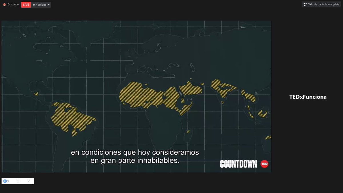 Siguiendo evento <a href="/TEDxFunciona/">TEDxFunciona</a> y su propuesta de Conocimiento, Alianzas y Cultura para hacer frente al reto del cambio climático. 
Tenemos la misión de proteger el futuro de nuestros hijos 
#JoinTheCountdown