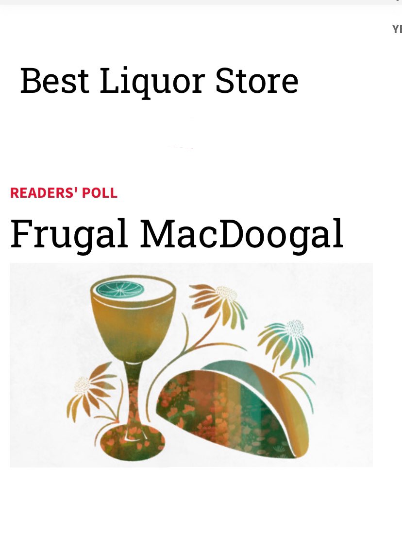 Thank you to the @nashvillescene and to YOU, our patrons, for voting us #1! We have the best customers on Earth and are so proud to be your go-to liquor store. From all of us here at Frugal MacDoogal: we love you, Nashville!