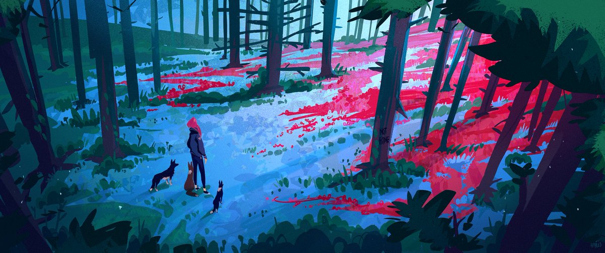 ohredapples's tweet photo. Hello #PortfolioDay 💙✋
I'm a Concept Artist in Cd Projekt RED,
in my free time illustrating imaginary adventures. ✨ https://t.co/MJODOR1IKP