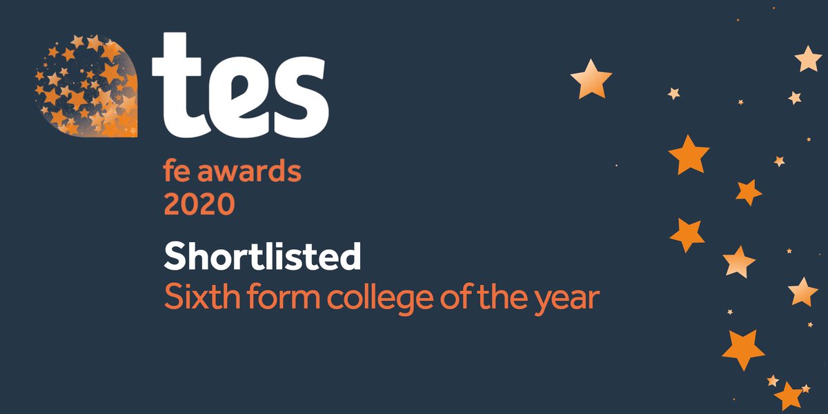 So proud of all the brilliant students and staff of <a href="/HillsRoadNews/">Hills Road Sixth Form College</a> for our shortlist nomination for Sixth Form College of the year 2020  in the annual TES FE awards! We're excited for the ceremony   on Friday evening! Keeping our fingers crossed..🤞 #tesfeawards