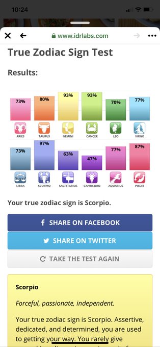 https://t.co/81tQ8QUxfM  ok but take this &amp; tell me ur moon sign 👀 i'm a scorpio moon https://t.co/g