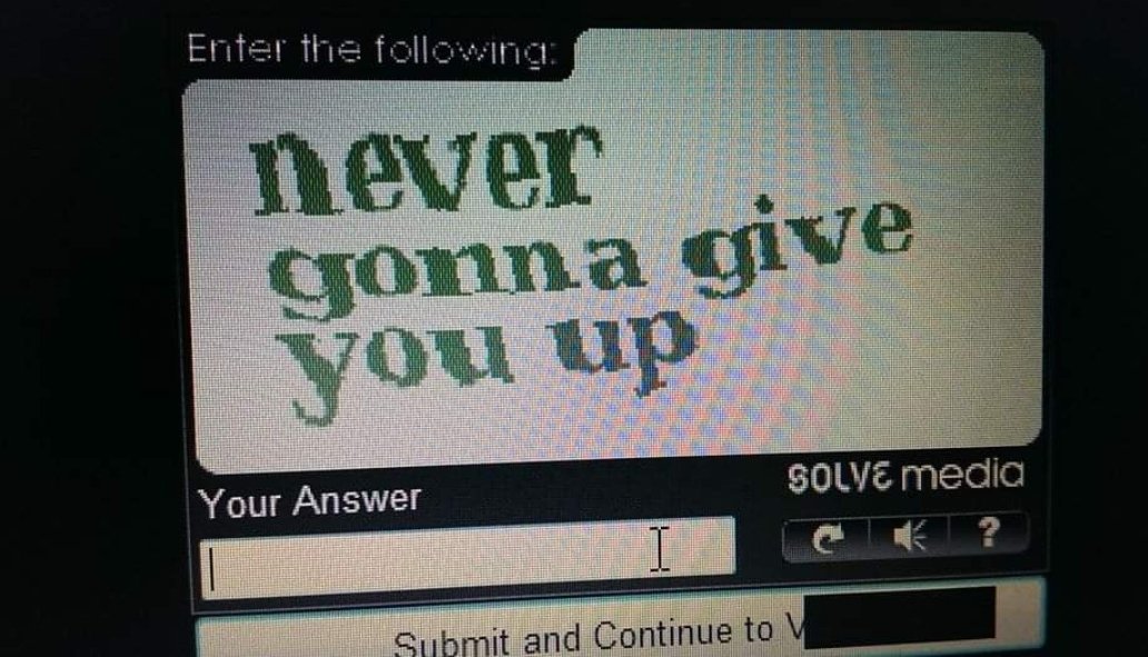 Darth_Pingu's tweet photo. #MyErrorMessageSays "You know the rules and so do I" https://t.co/qXKz8KXTzm