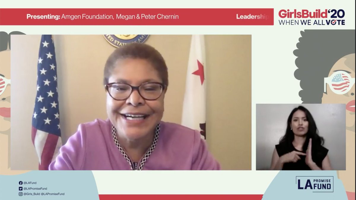 #GirlsBuild2020 Keynote speaker and Congresswoman @KarenBassTweets is in the building!
