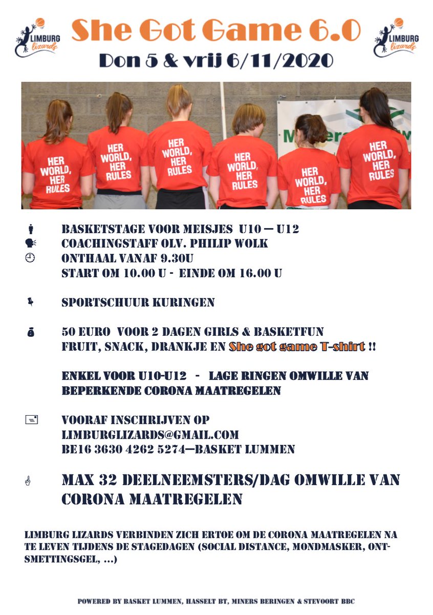 hasseltBT's tweet photo. She Got Game 6.0 op don 5 &amp; vrij 6 november 2020 - https://t.co/hLAKlDO2xC https://t.co/A4FyNFP2uh