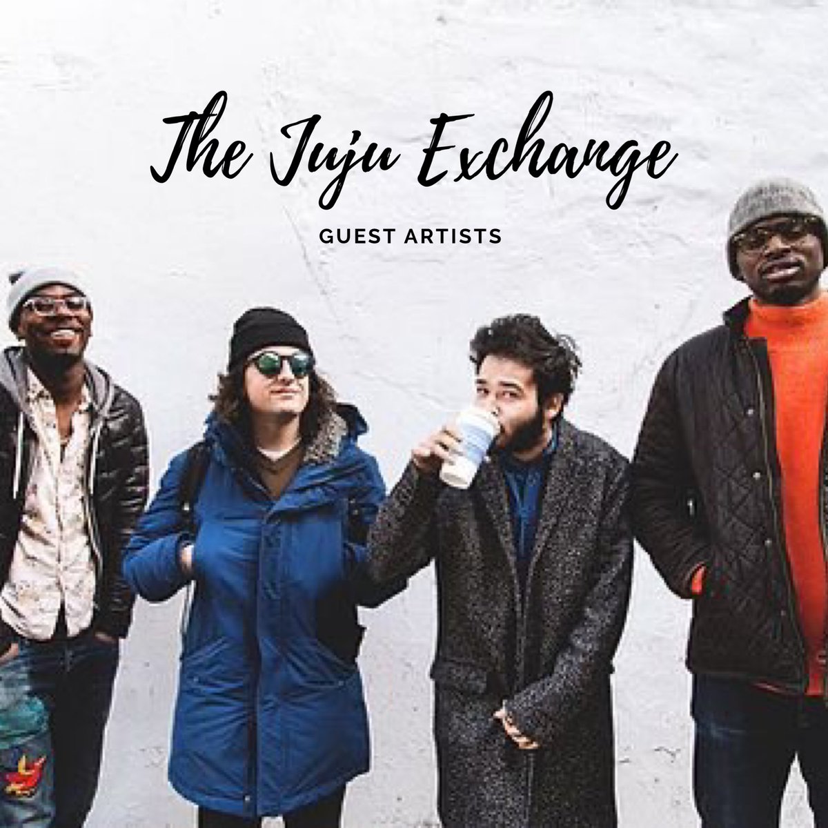 drgregcellison2's tweet photo. The one and only The JuJu Exchange will be blessing us with a musical performance at the “Achored In The Current” Book Launch next Saturday⚡️register here: https://t.co/F8lsbb0dYJ https://t.co/EaGP6G0OHK