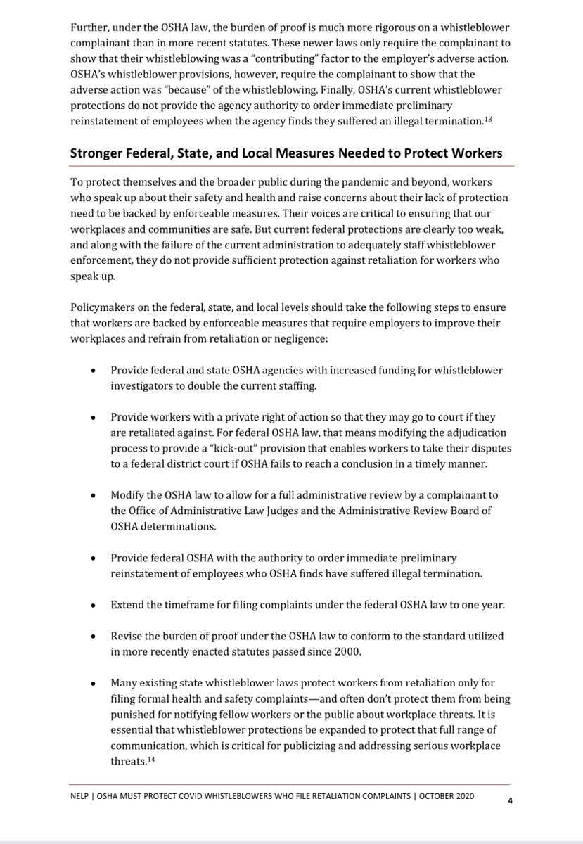 This isn’t a theoretical argumentThe facts show  @SecGeneScalia leadership @OSHA_DOL- 1 in 5 complaints (348) docketed for investigation- yet 2% of complaints (35) were resolvedSTUNNINGLY54% dismissed or closed without investigationNow do you get why I was screaming?