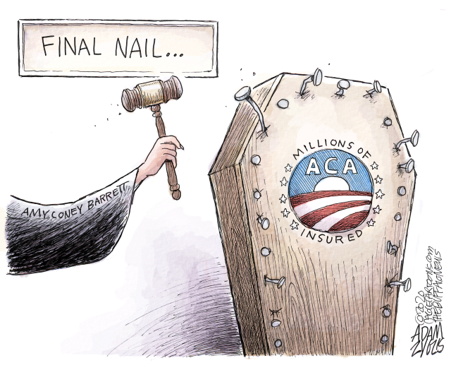 DanGraur's tweet image. With the inevitable installment of #HandmaidAmy at #SCOTUS, and despite the @GOP discombobulation on #severability, millions of Americans will be deprived of their health insurance. Come January, @JoeBiden will need to #PackTheCourt.