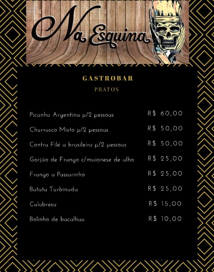 NaaEsquina's tweet photo. Hj tem aquele cardápio maravilhoso com várias promoções de bebidas😉🔝✔️ https://t.co/mO4ibTWUzi