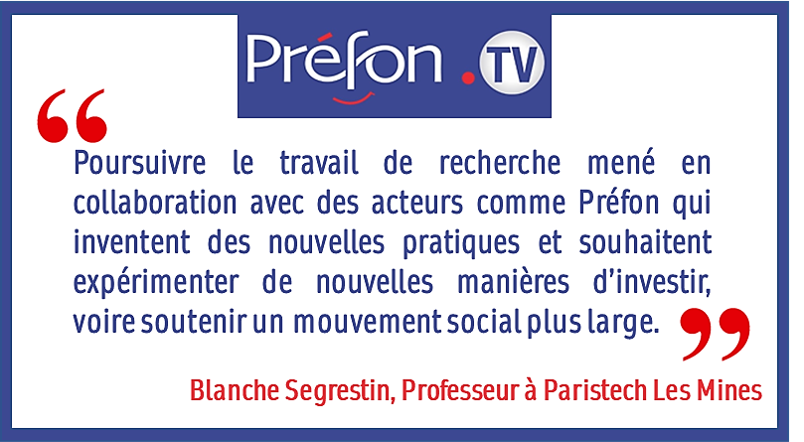 Prefon_Asso's tweet photo. https://t.co/7IvFIMc66T en direct de Marseille avec Blanche Segrestin, professeur à Paristech Les Mines, responsable de la Chaire « Théorie de l’entreprise. Modèles de gouvernance et création collective ».
#Prefon #PrefonTV #PrefonRetraite #ISRPrefon https://t.co/IRgtnxHGyy