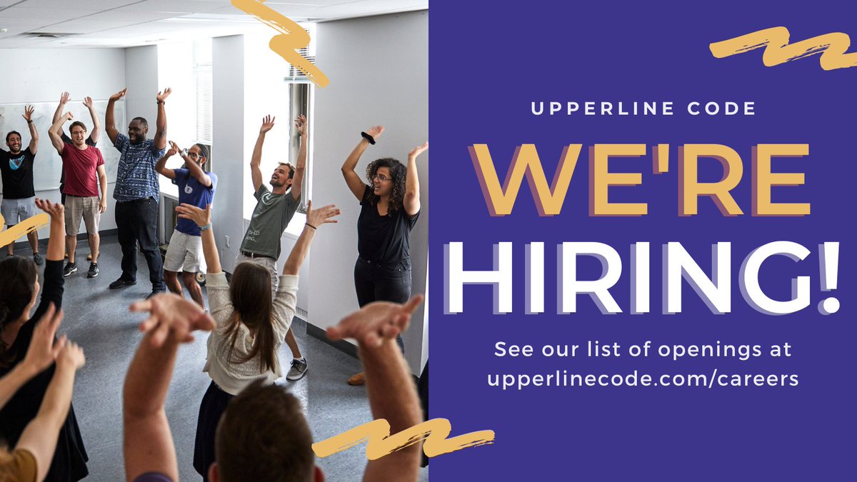 Want to join our dynamic team? If you’re interested in being a part of a growing start-up, dedicated to computer science education &amp; serving under-represented youth in STEM, we’d love to hear from you! We’re hiring multiple roles. Learn more &amp; apply: upperlinecode.com/careers #csed