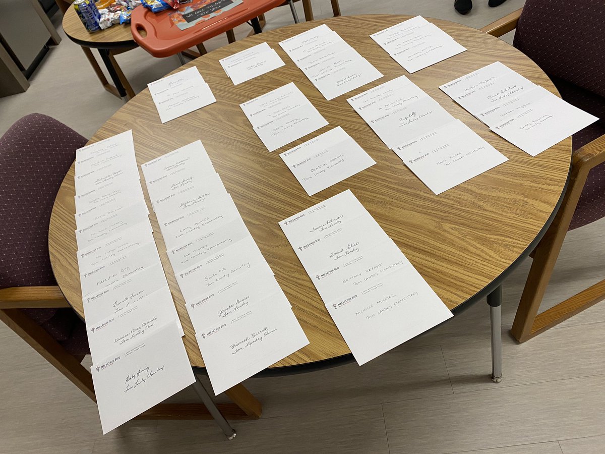 Thank you so much McArthur Baptist Church for blessing our teachers and staff with words of encouragement and treats! We truly appreciate it!! #feelingappreciated