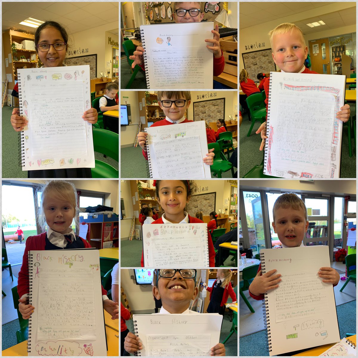 oldgupsyr2's tweet photo. As part of #BlackHistoryMonth 2GT have been learning all about Rosa Parks. I’ve been so impressed with their maturity , discussions and recount of the famous events ! Ymdrech dda year 2. #GUPSshine #GupsLit @GlanUskPS @mrthomas_blaker https://t.co/kw3XlnglIv