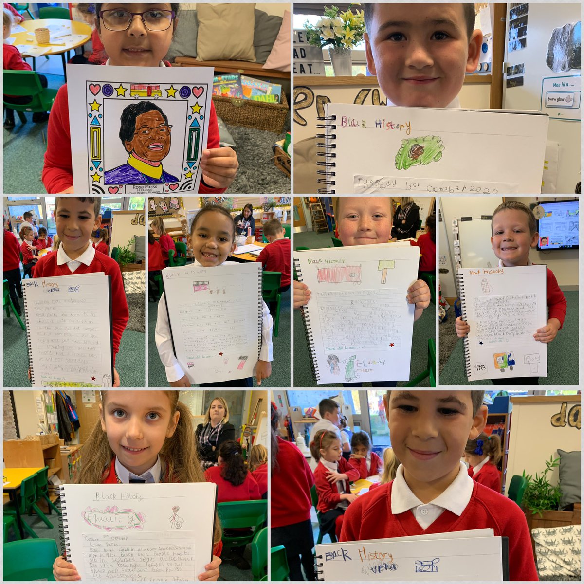 oldgupsyr2's tweet photo. As part of #BlackHistoryMonth 2GT have been learning all about Rosa Parks. I’ve been so impressed with their maturity , discussions and recount of the famous events ! Ymdrech dda year 2. #GUPSshine #GupsLit @GlanUskPS @mrthomas_blaker https://t.co/kw3XlnglIv