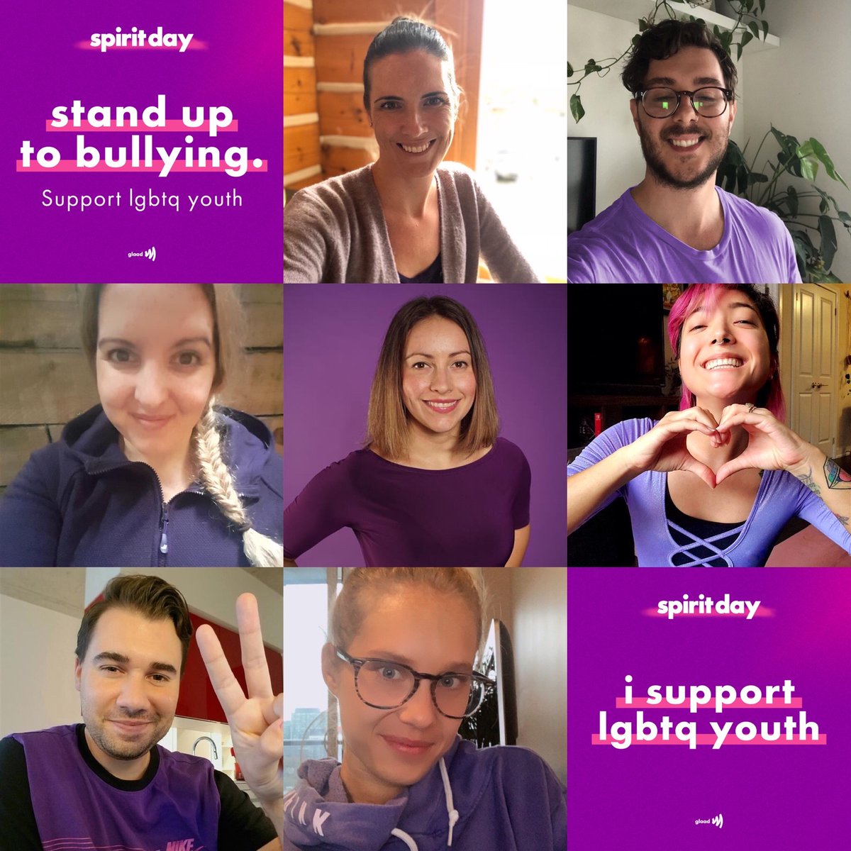 Today and every day we take a stand against bullying #SpiritDay