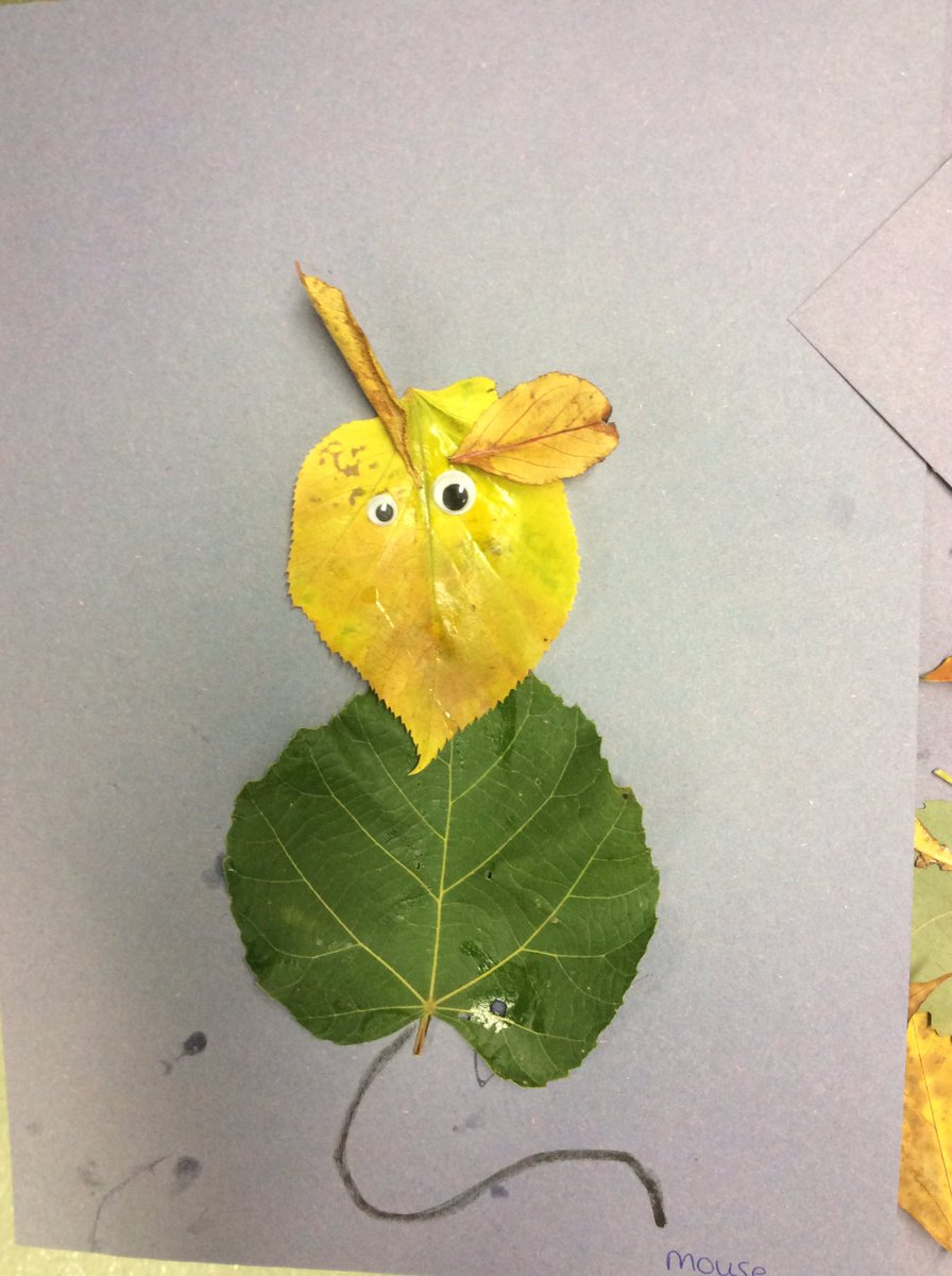 Withington_hfds's tweet photo. This afternoon we created leaf animals inspired by our text this week ‘Leaf Man’. #naturestudy #leafweek #earlyyears #Leafman #hedgehogclass https://t.co/OhHddijb32
