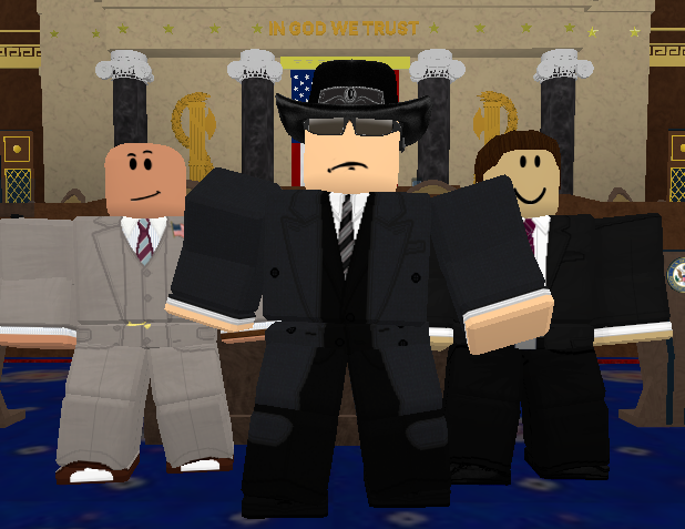 OpSenseUS's tweet photo. First House of Representatives Session! [L-R Rep. DeaconBraydenM, Spkr. SouthernSheriff, Rep. TheUsualAccount] https://t.co/KMnoa6yMe1
