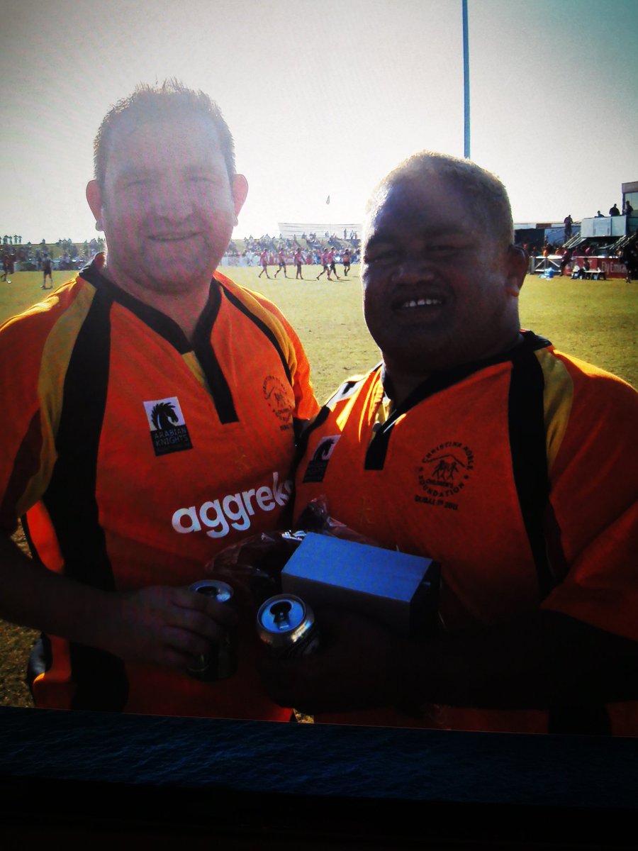 LeeJarvis10's tweet photo. #ThrowBackTour
Dubai Vets 👌
Great trip and great bunch of lads on and off the pitch. 👍
Awesome to play with Henry Paul who was an idol of mine during is Wigan Rugby League days and seeeing big Trev breaking Ribs from kicks off was breathtaking 🏥 https://t.co/DbHRzJfmrI
