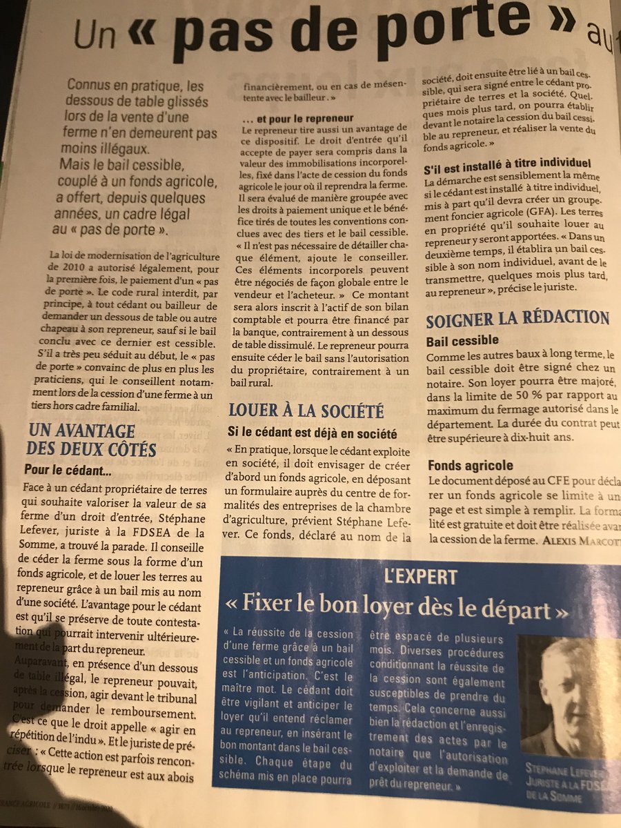 GaudicheJJ's tweet photo. Alléluia !!! La FDSEA plébiscite le bail cessible pour faciliter les transmissions Youhou👏👏👏👏 https://t.co/f22BskYHSZ