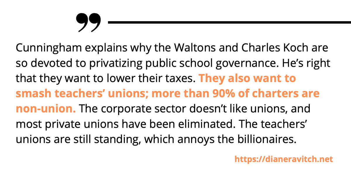BillHonig1's tweet photo. Maurice Cunningham: Why the Waltons and Koch Support Charter Schools https://t.co/qvZ8uzseKq #edchat via @DianeRavitch https://t.co/1QUNi7wuLU